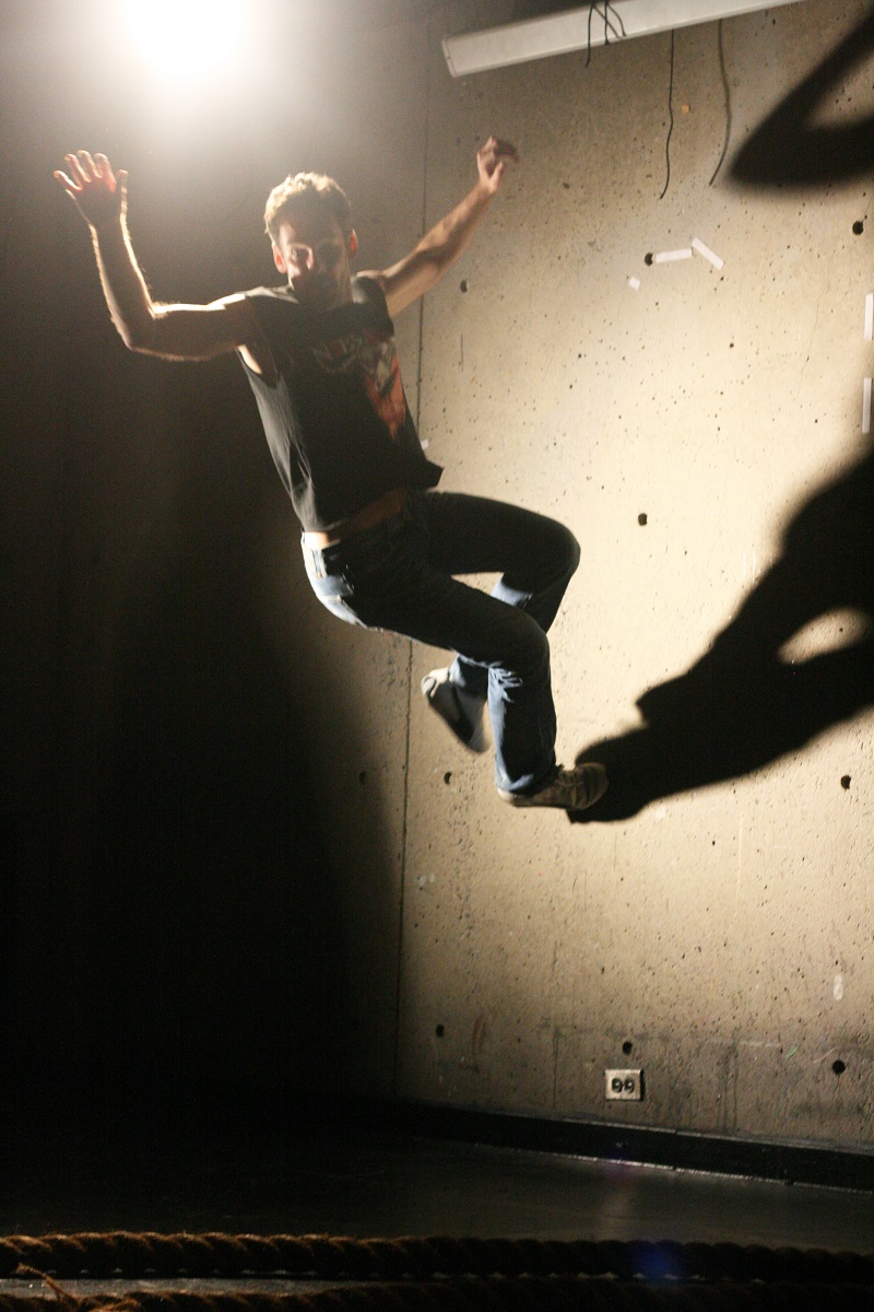 Matthew Hardy Jumping in Mark Dendy's Labyrinth Photo by  Marisa @RockPaper
